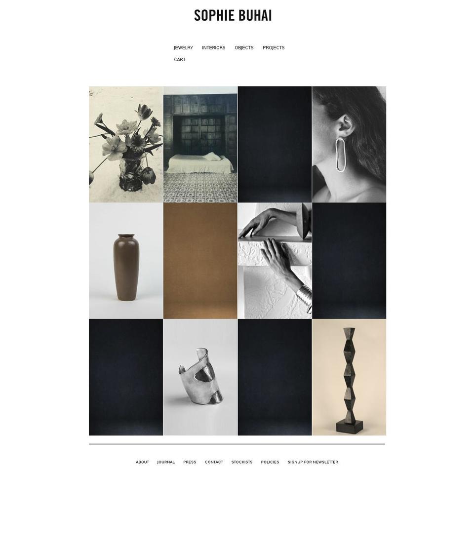 sophiebuhai.com shopify website screenshot