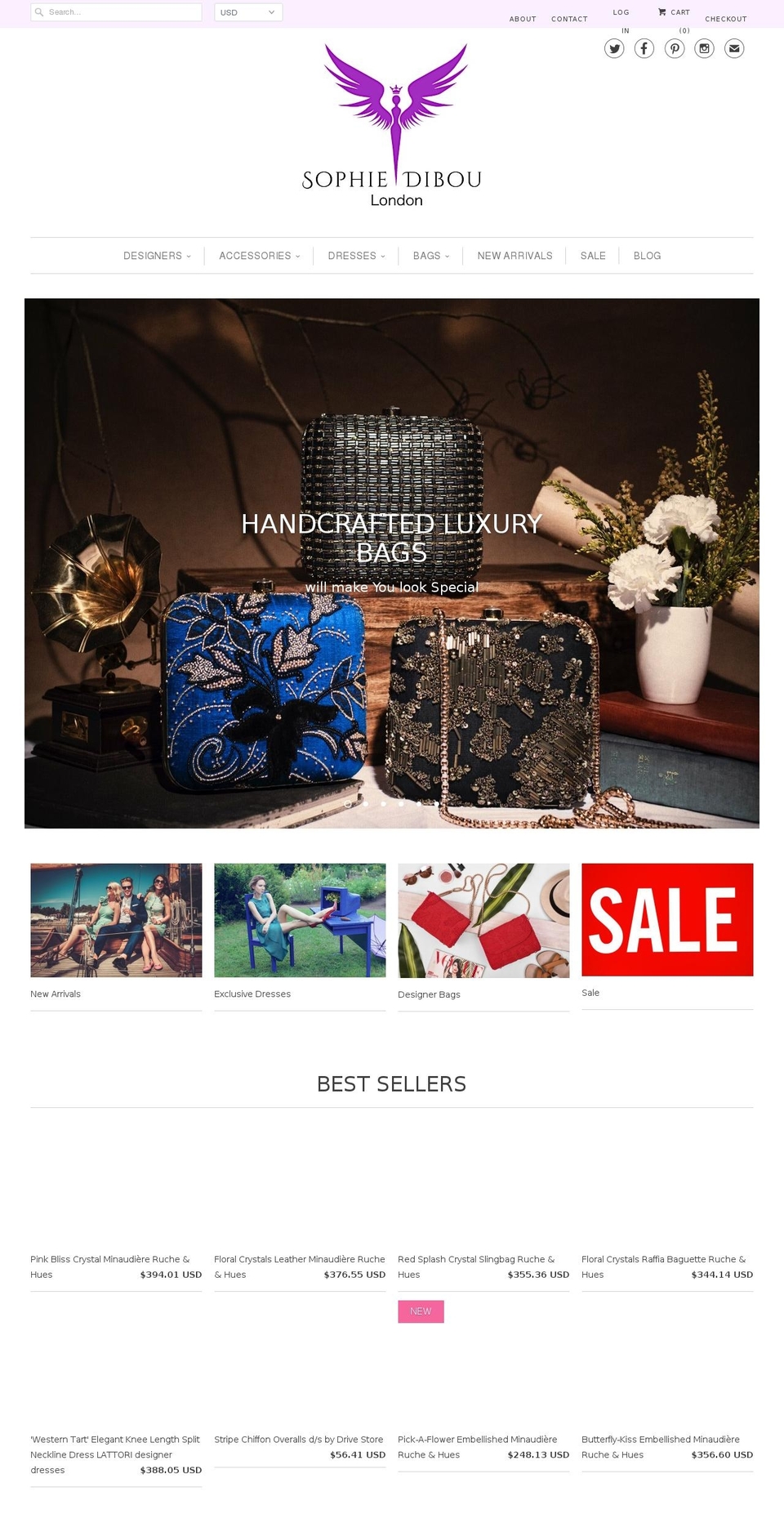 sophiedibou.com shopify website screenshot
