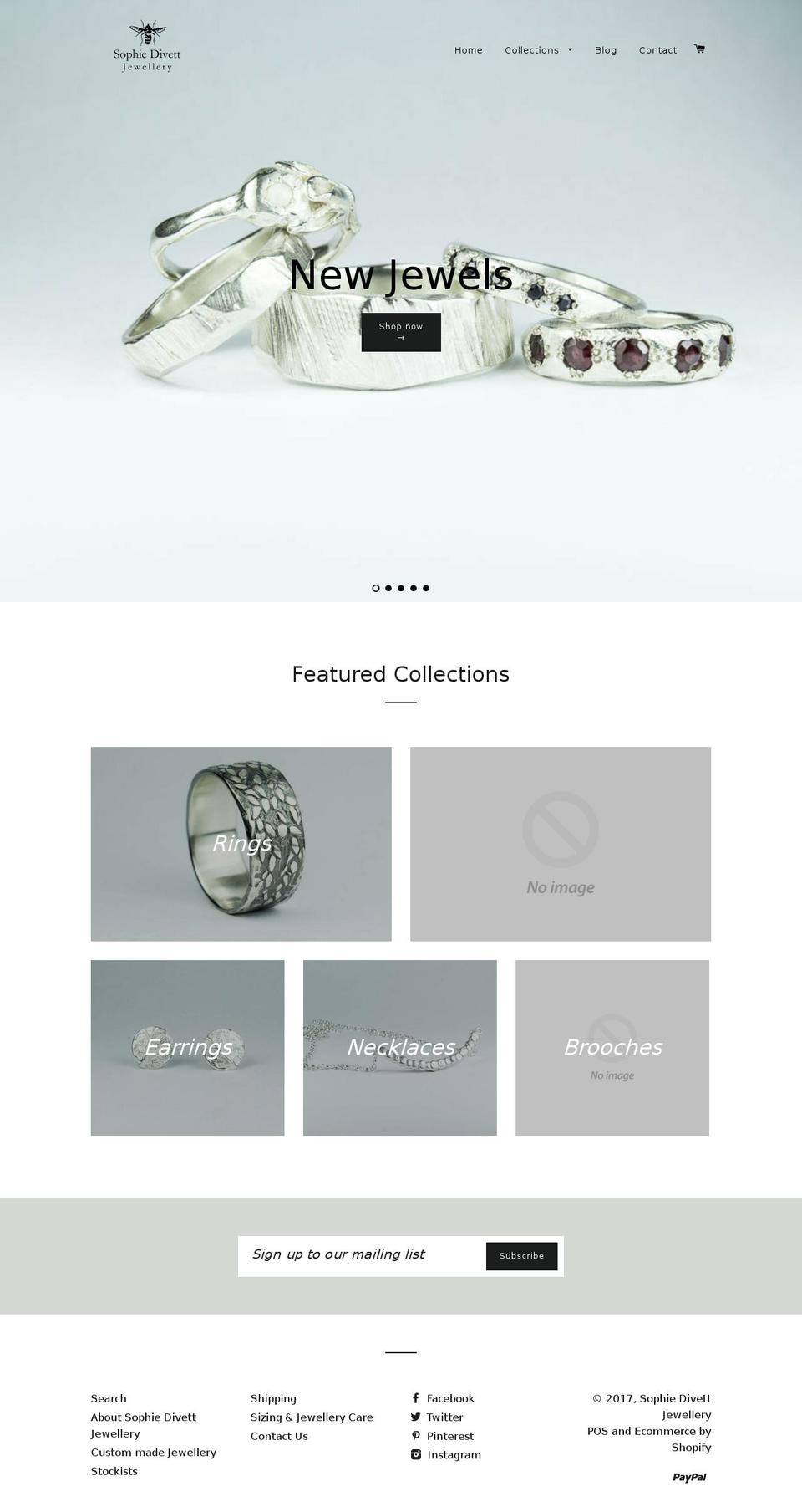 Lorenza Shopify theme site example sophiedivettjewellery.co.nz