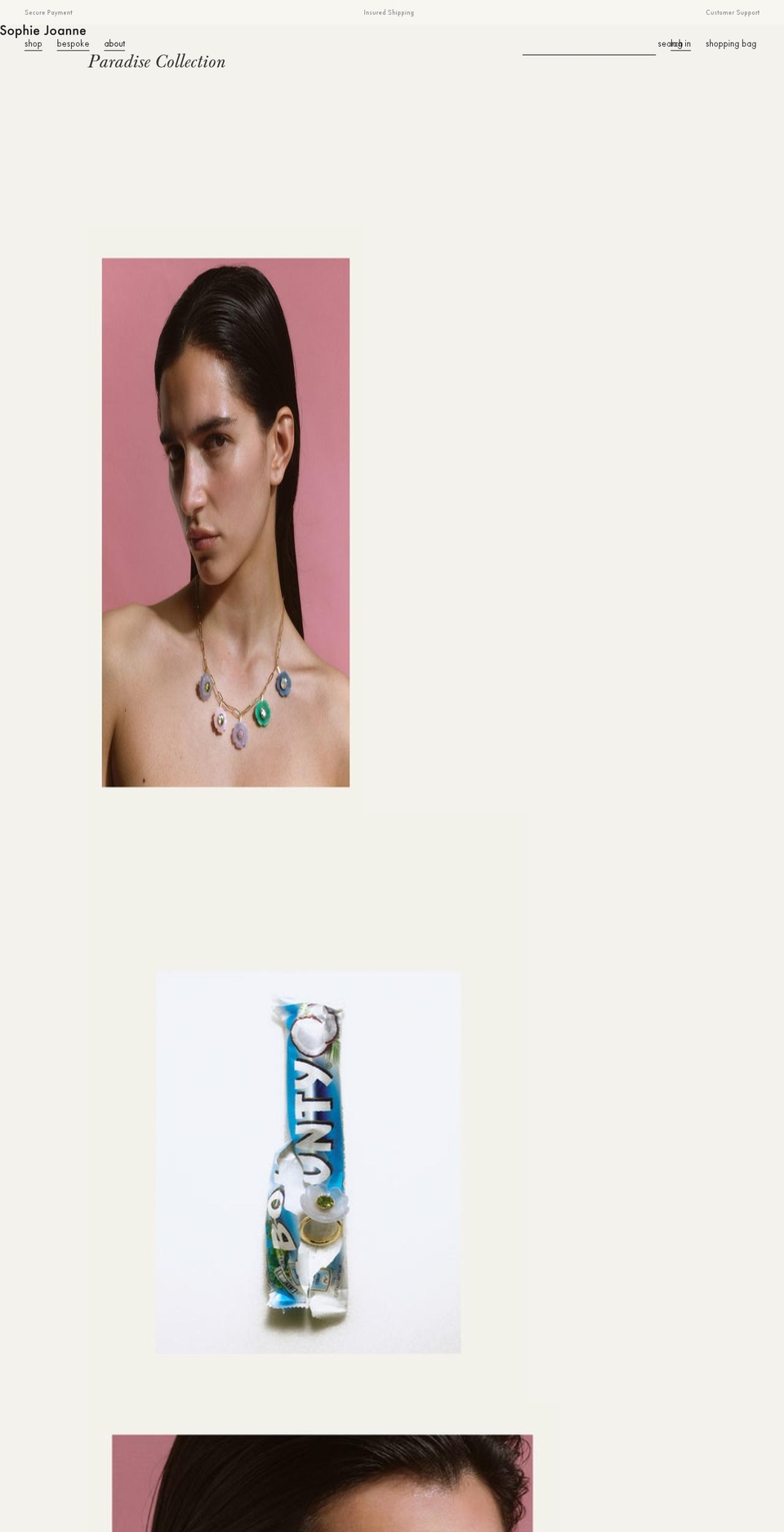 sophiejoanne.com shopify website screenshot