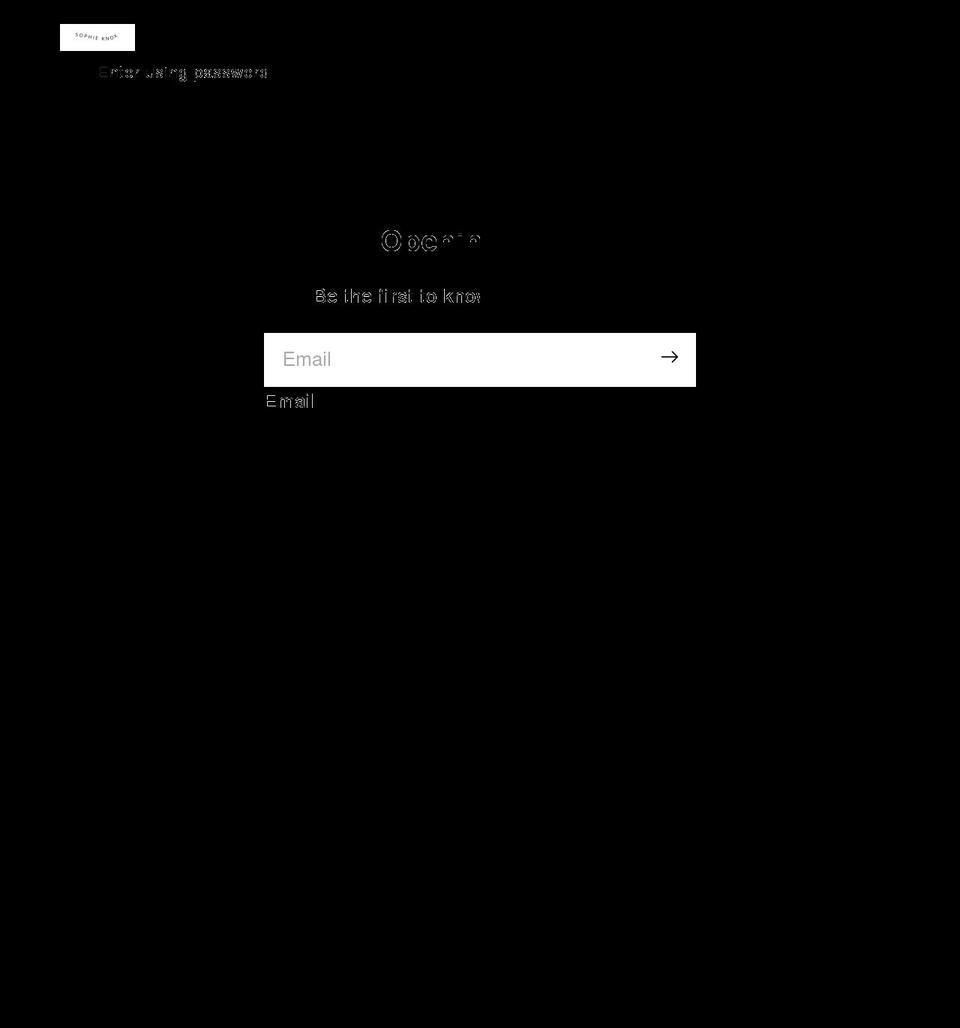 sophieknox.com shopify website screenshot