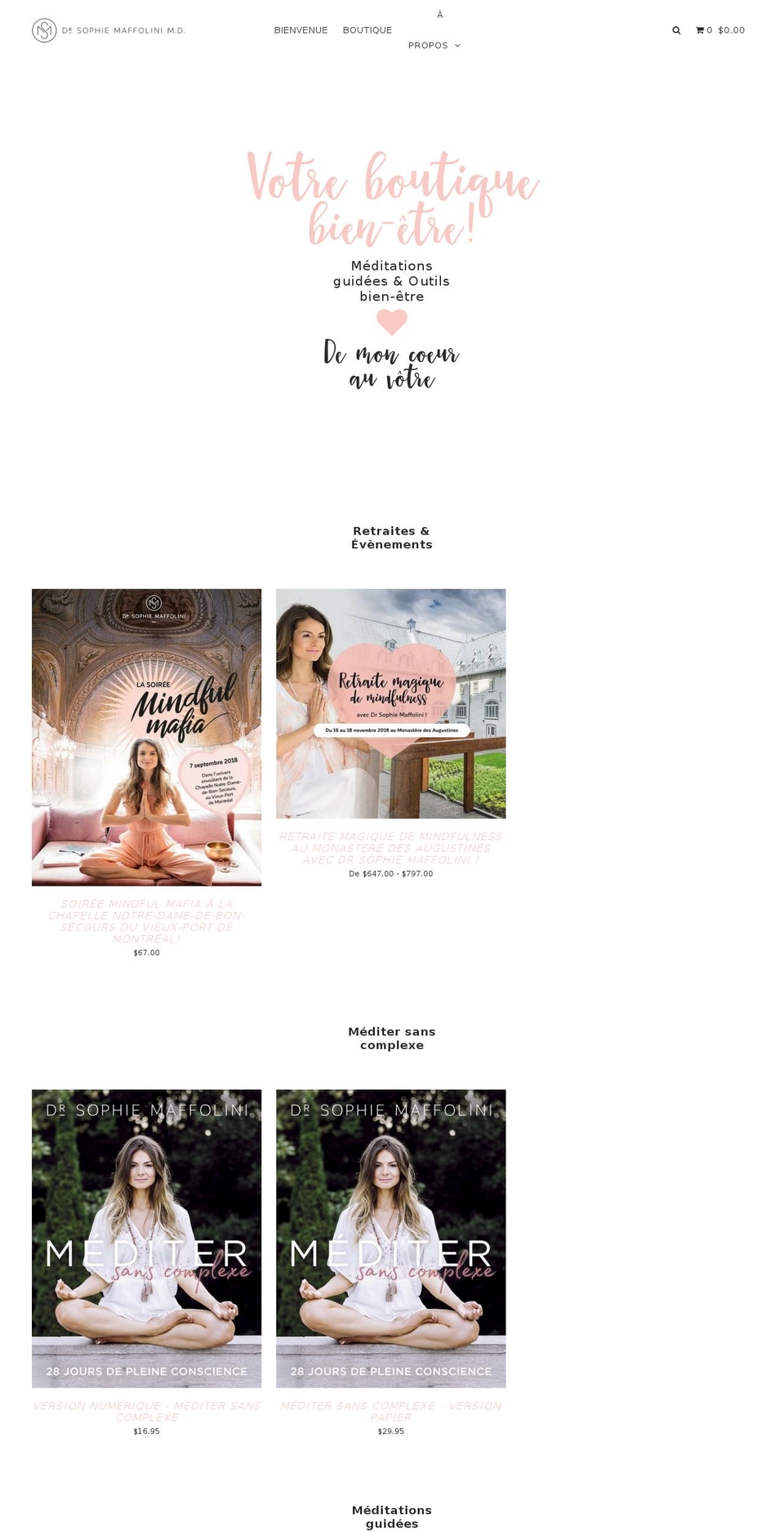 sophiemaffolini.biz shopify website screenshot