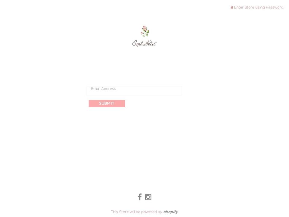 sophiepetitboutique.com — Shopify storefront screenshot
