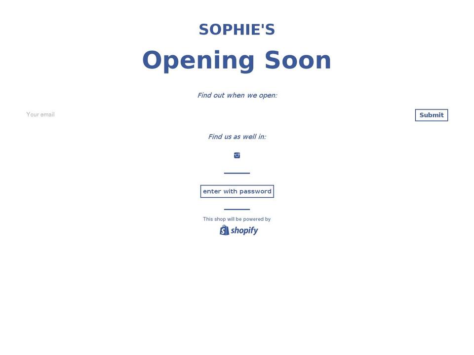 Apolomultimeda Dev Shopify theme site example sophies-boutique.com