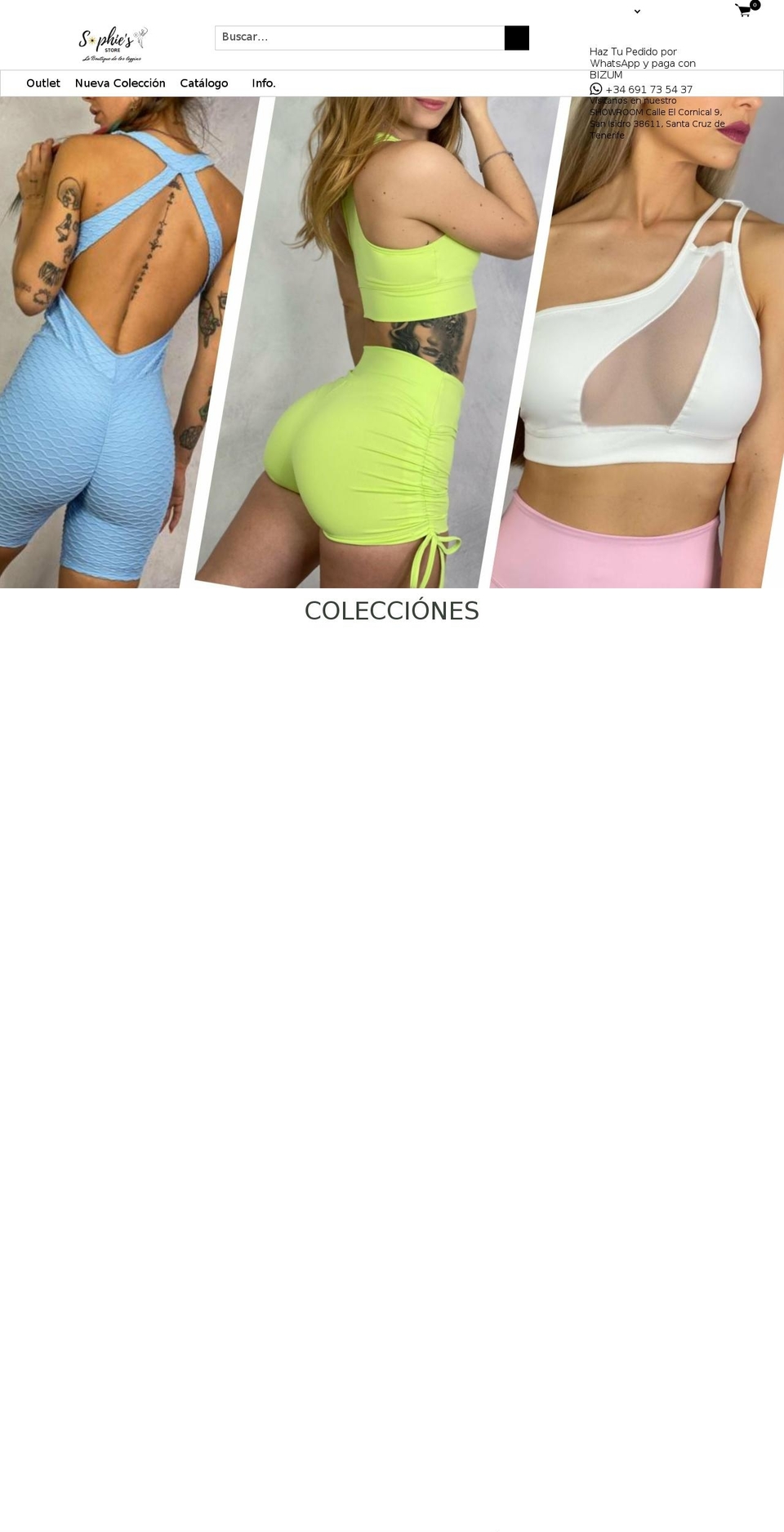 sophies-store-es.com shopify website screenshot