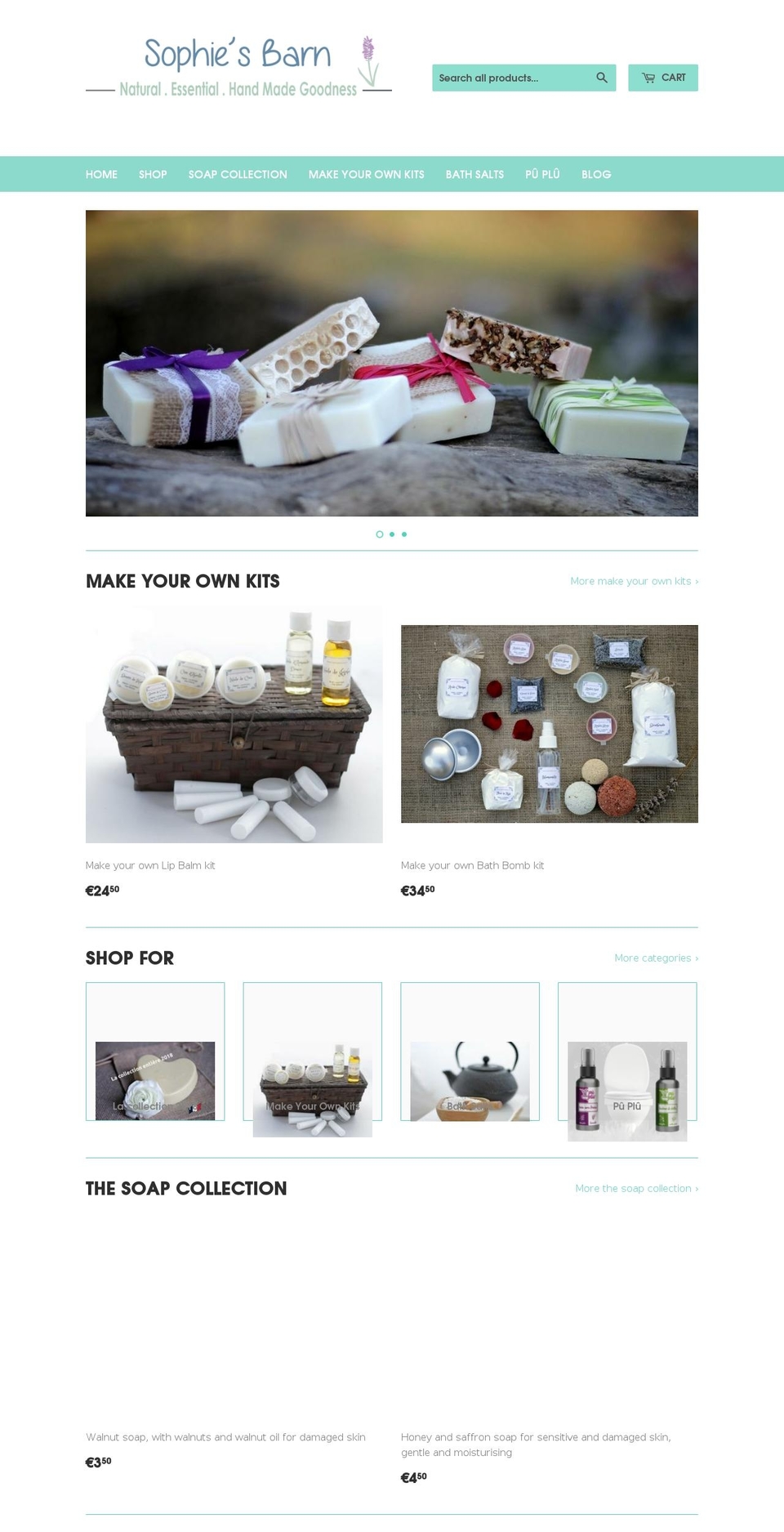 sophiesbarn.com — Shopify storefront screenshot
