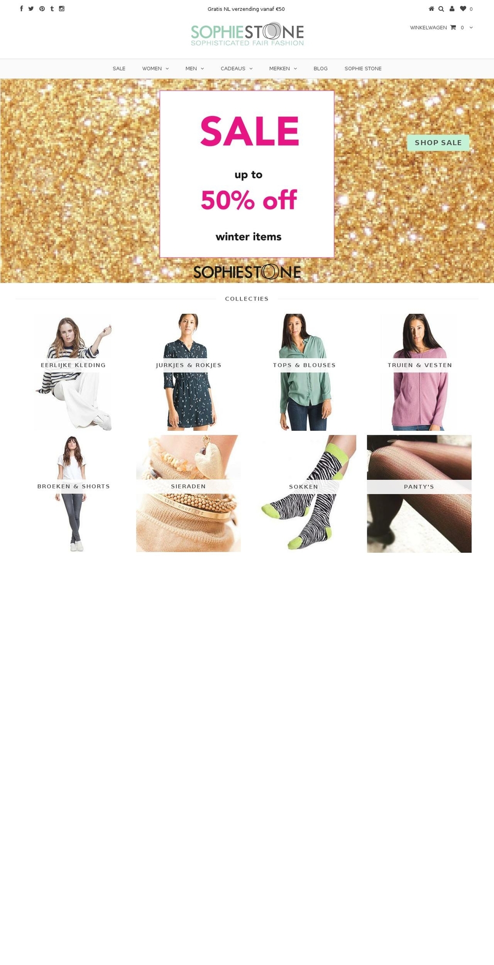 sophiestonefashion.com shopify website screenshot