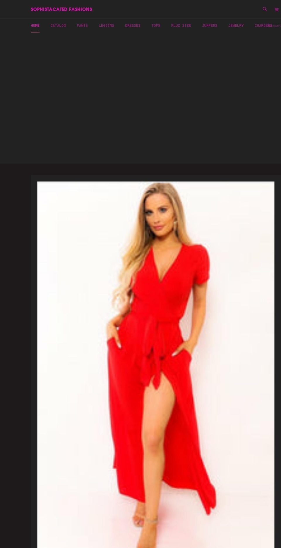 sophistacatedfashions.com shopify website screenshot