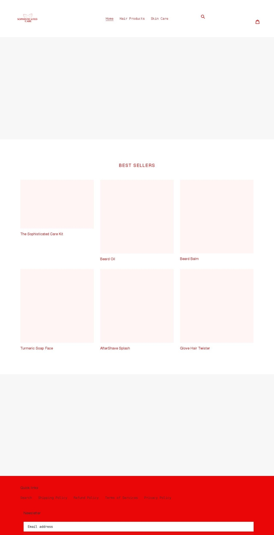 sophisticatedcare.com shopify website screenshot