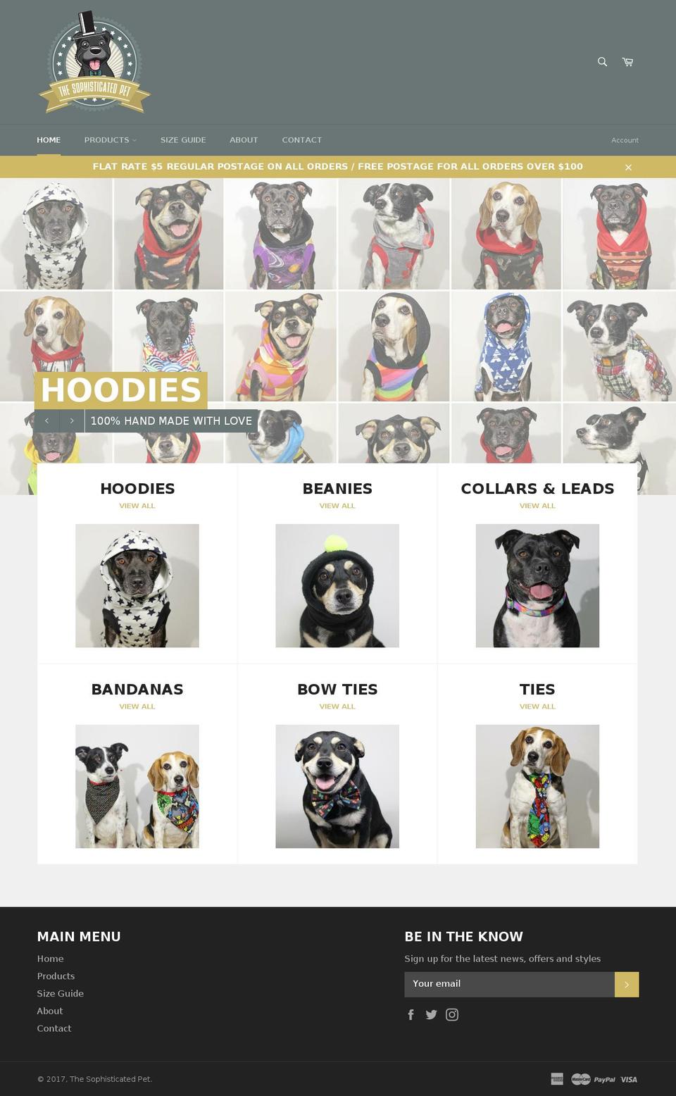 sophisticatedpet.com.au shopify website screenshot