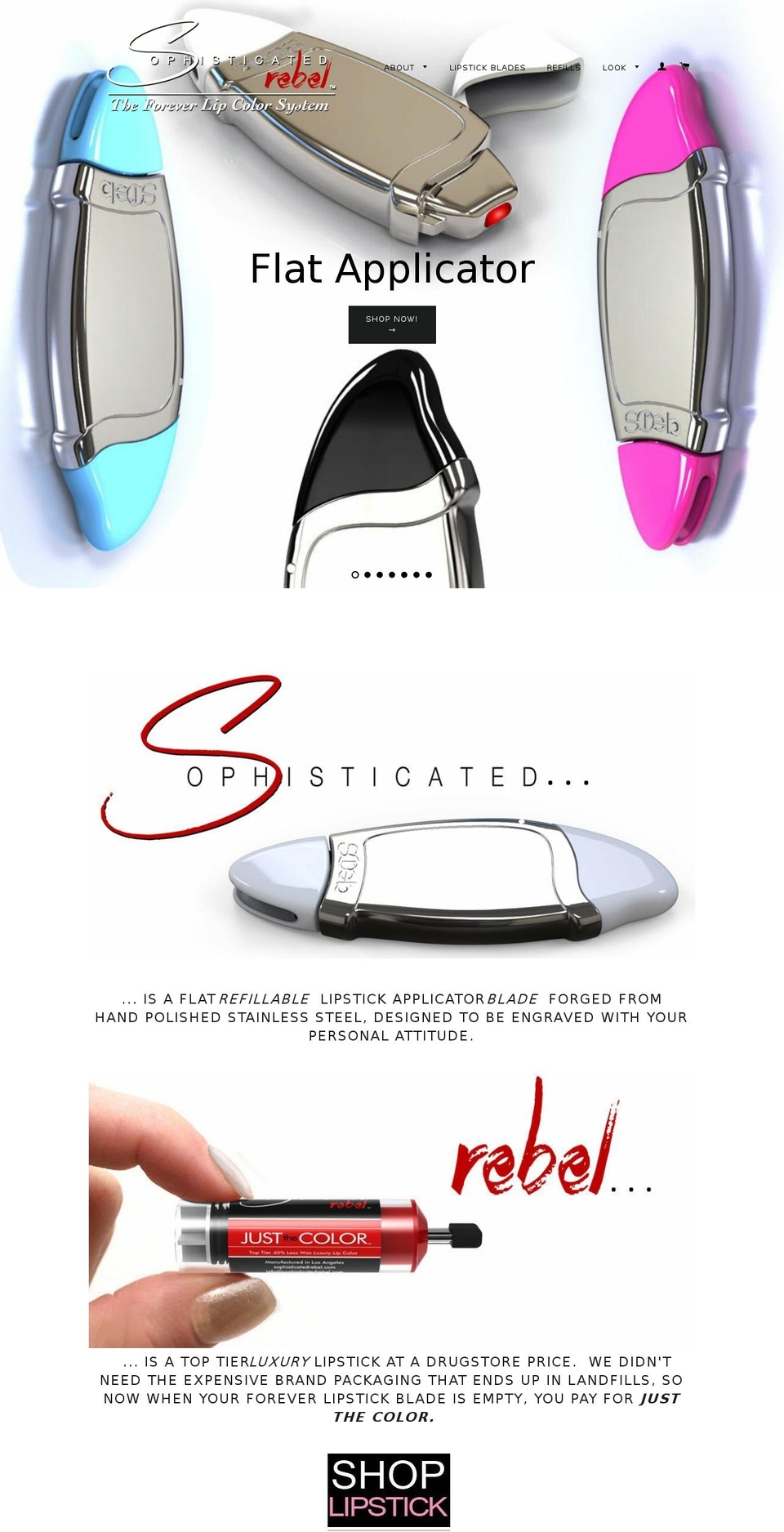 sophisticatedrebels.com — Shopify storefront screenshot