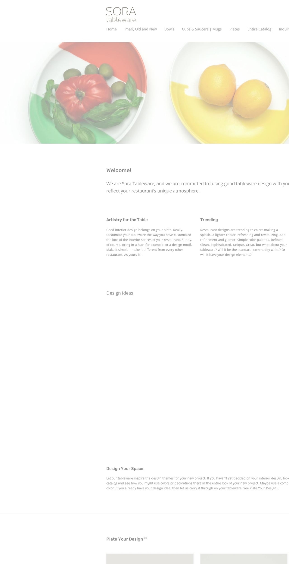 soratableware.com — Shopify storefront screenshot