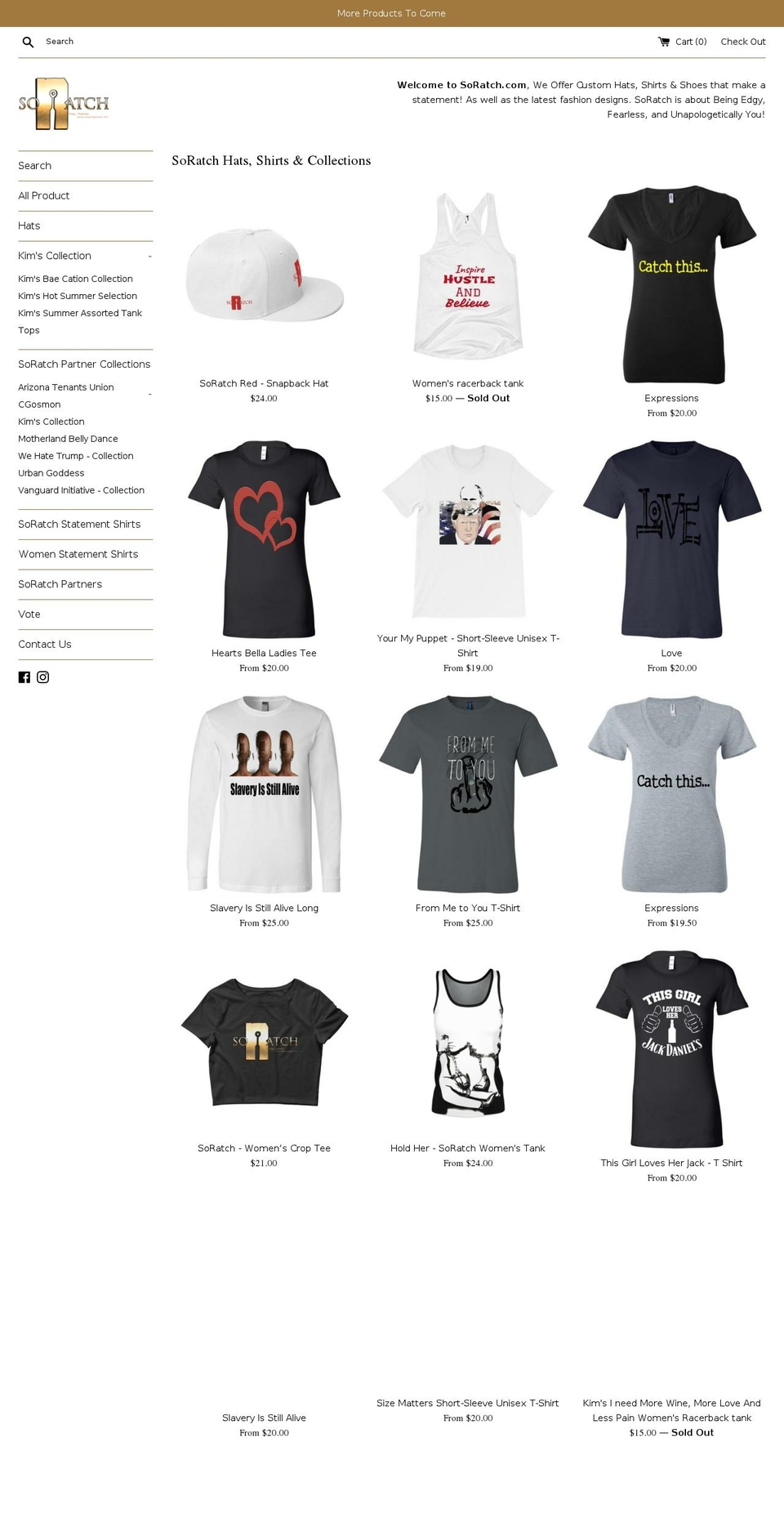 soratch.com — Shopify storefront screenshot