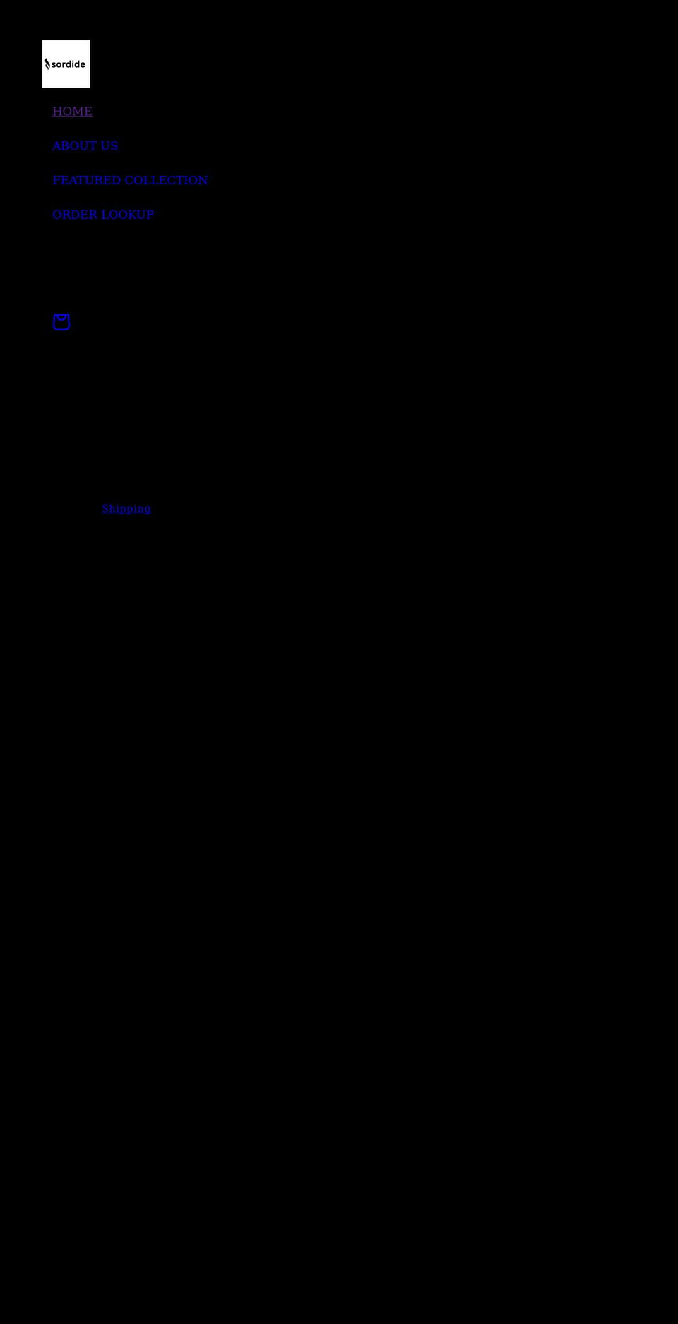 sordide.com shopify website screenshot