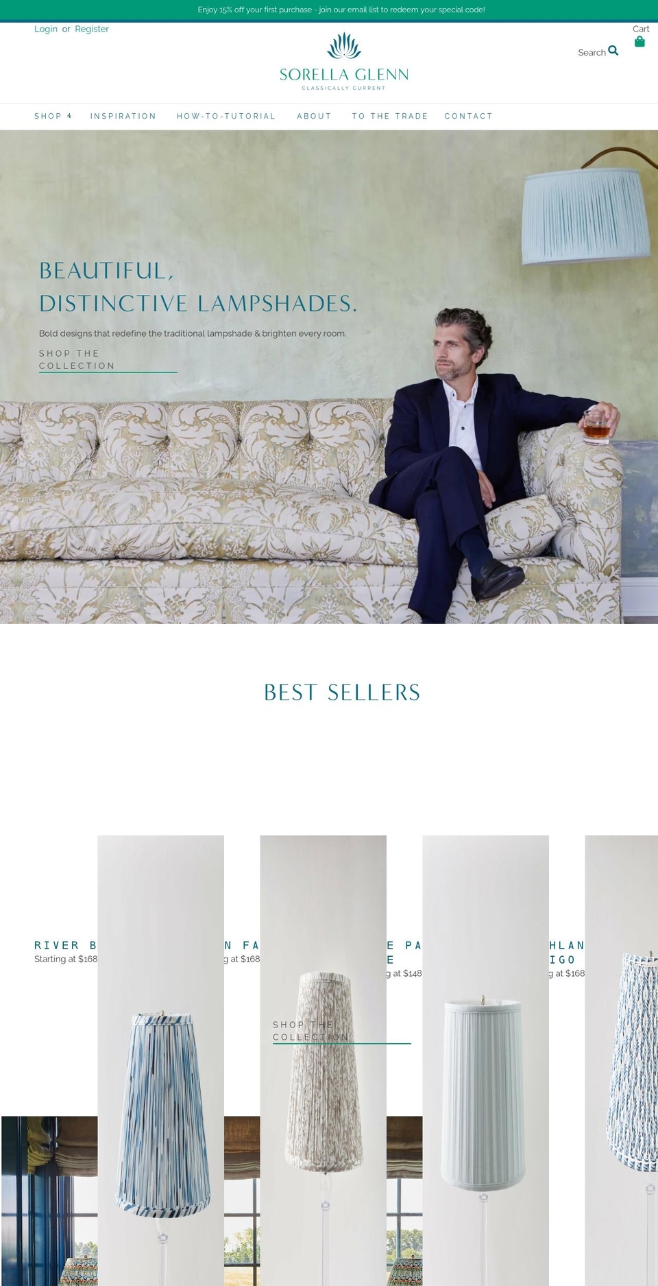 sorellaglenn.com shopify website screenshot