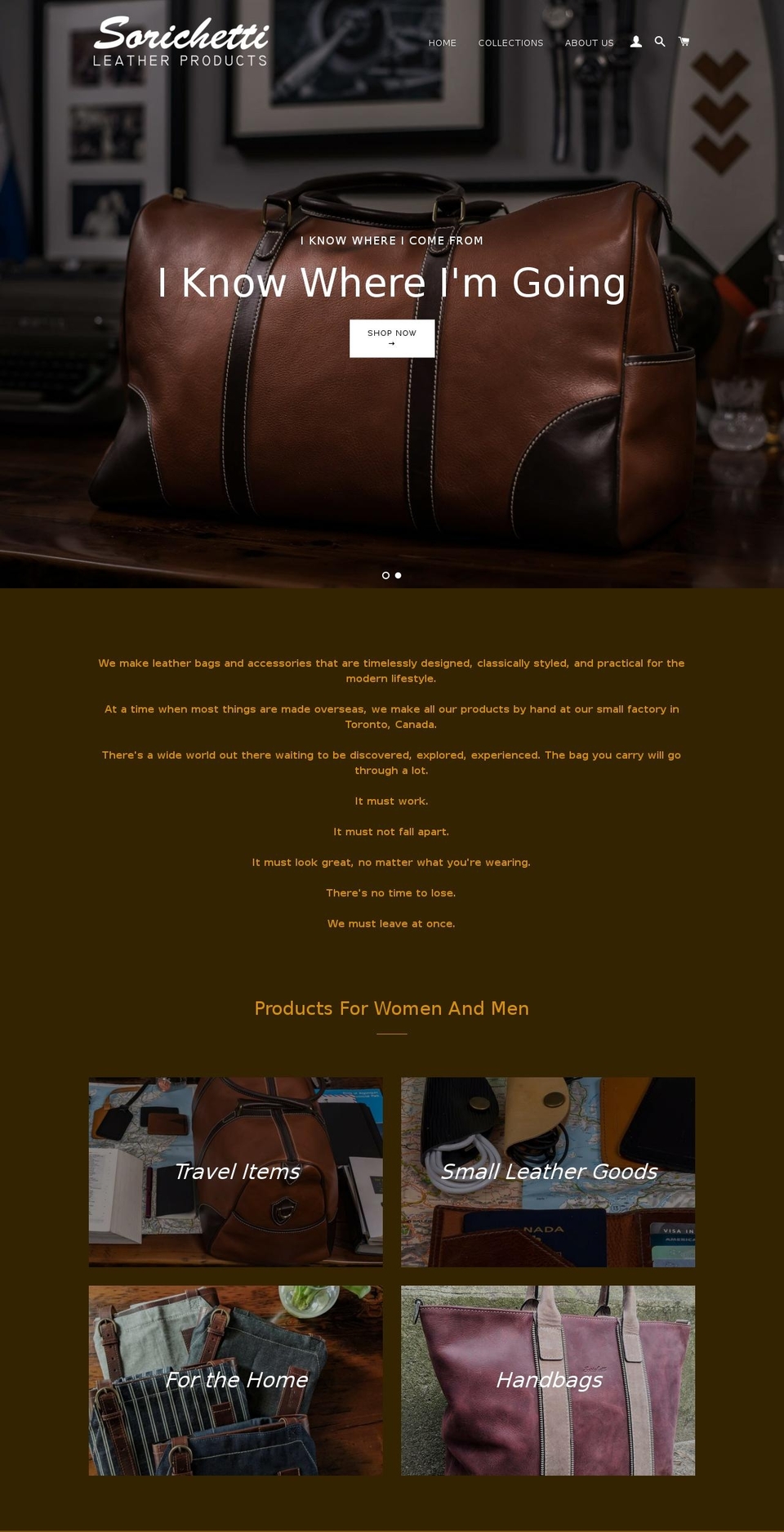 sorichetti.ca shopify website screenshot