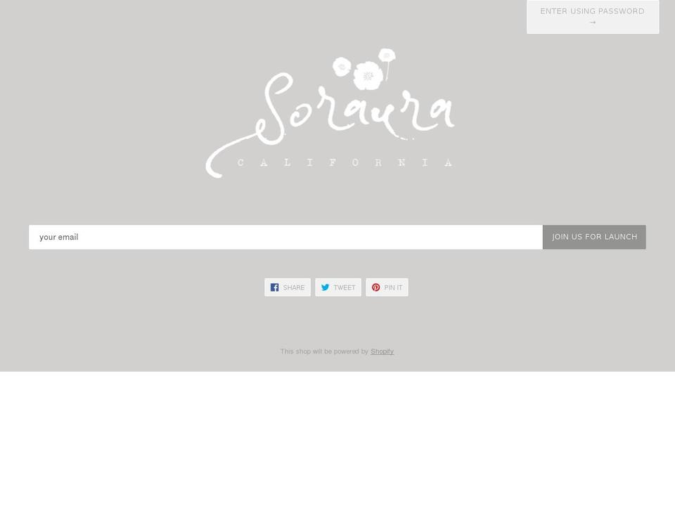 Soraura Shopify theme site example soroura.com