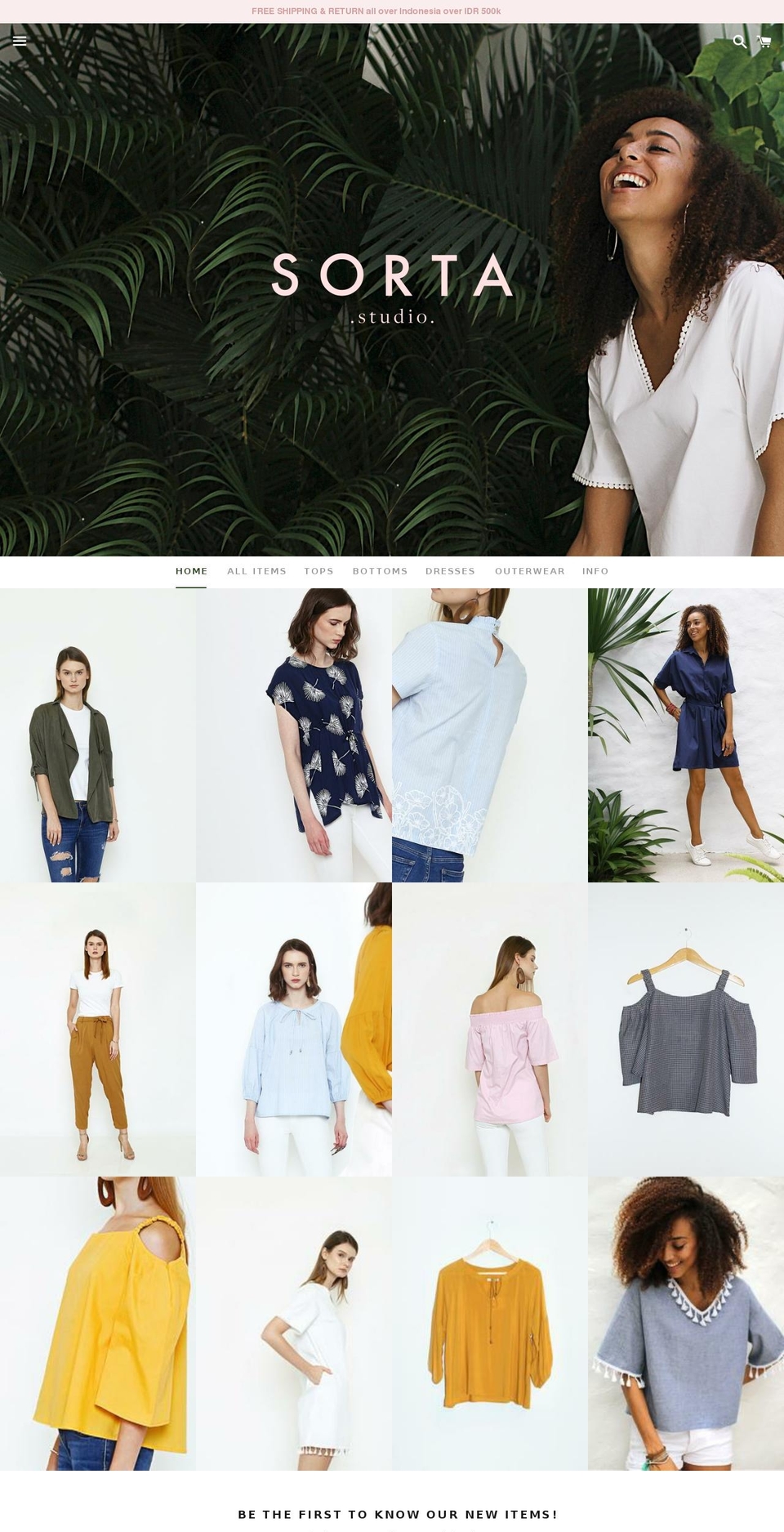 sorta-studio.com — Shopify storefront screenshot