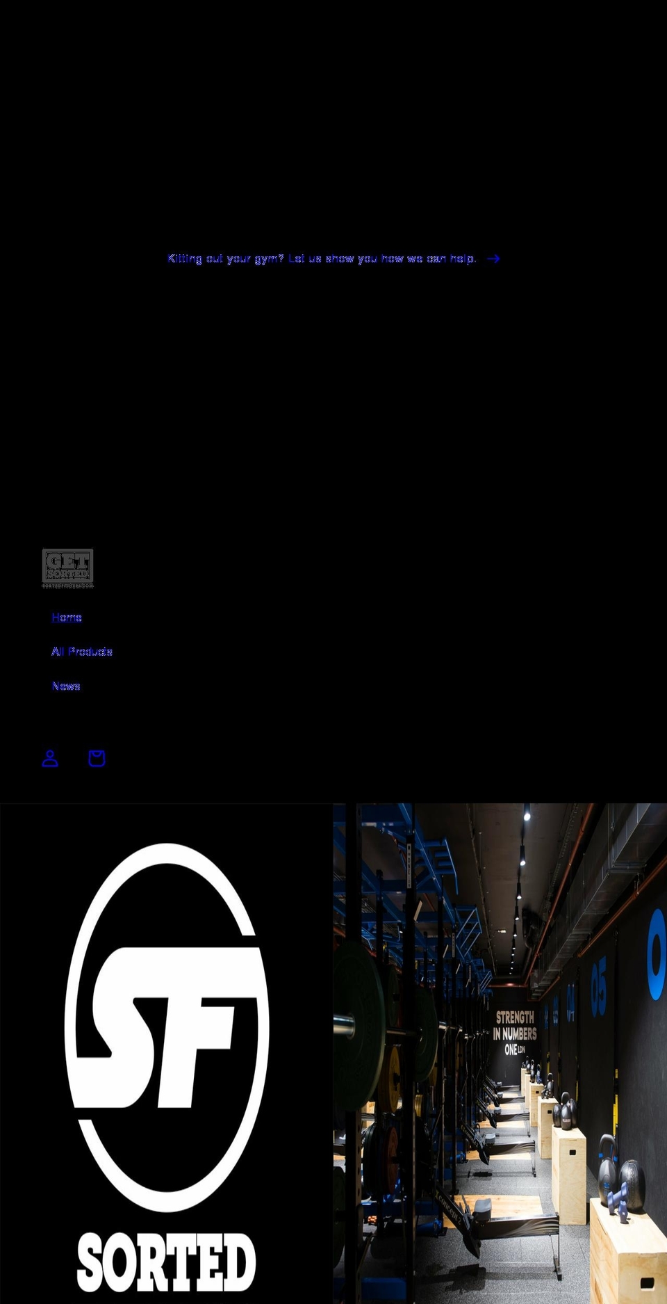 sortedfit.com — Shopify storefront screenshot
