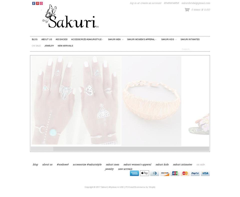 sosakuri.com shopify website screenshot