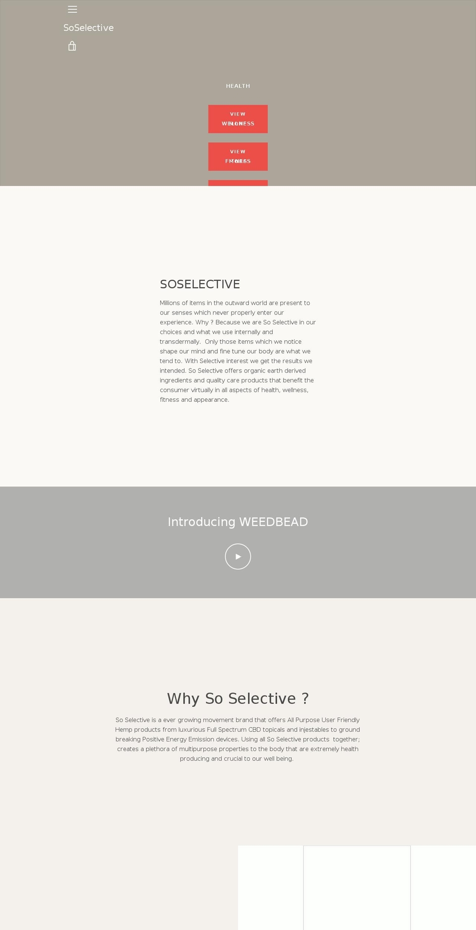 soselective.com shopify website screenshot