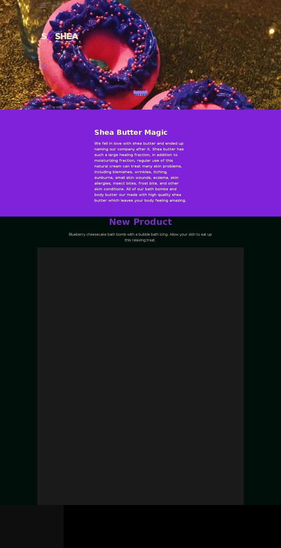 soshea.biz shopify website screenshot