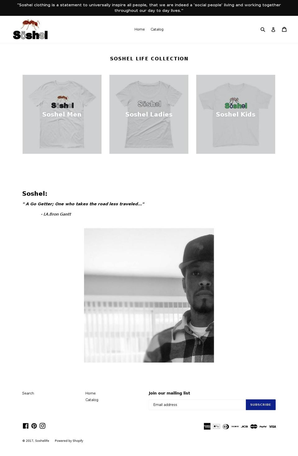soshellife.com shopify website screenshot
