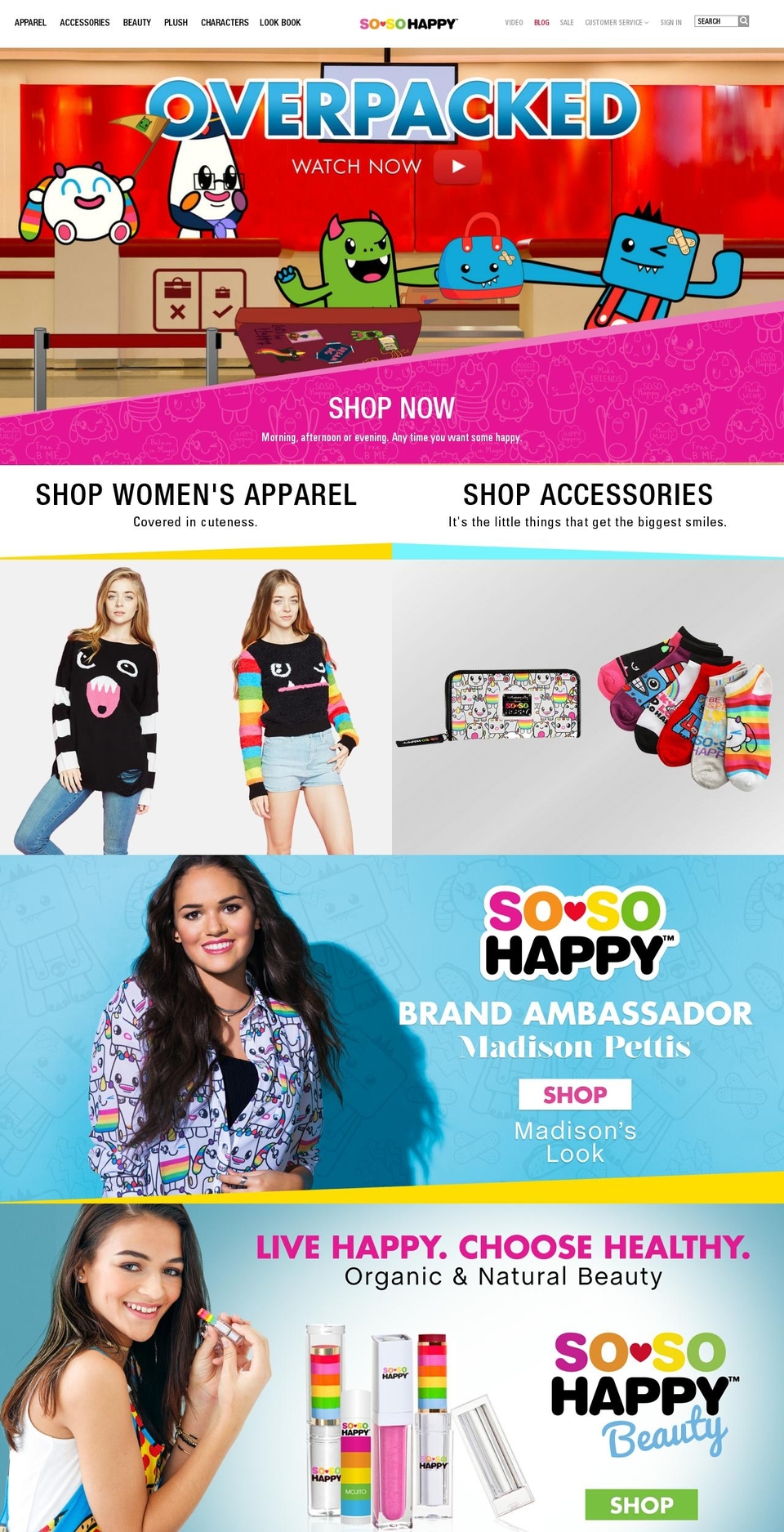 sosohappy.com.mx shopify website screenshot