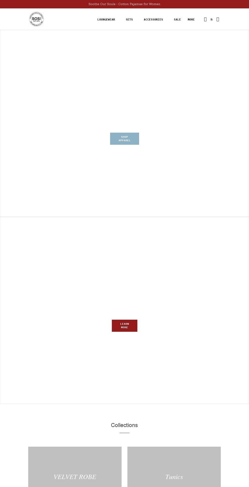 sospjs.com shopify website screenshot
