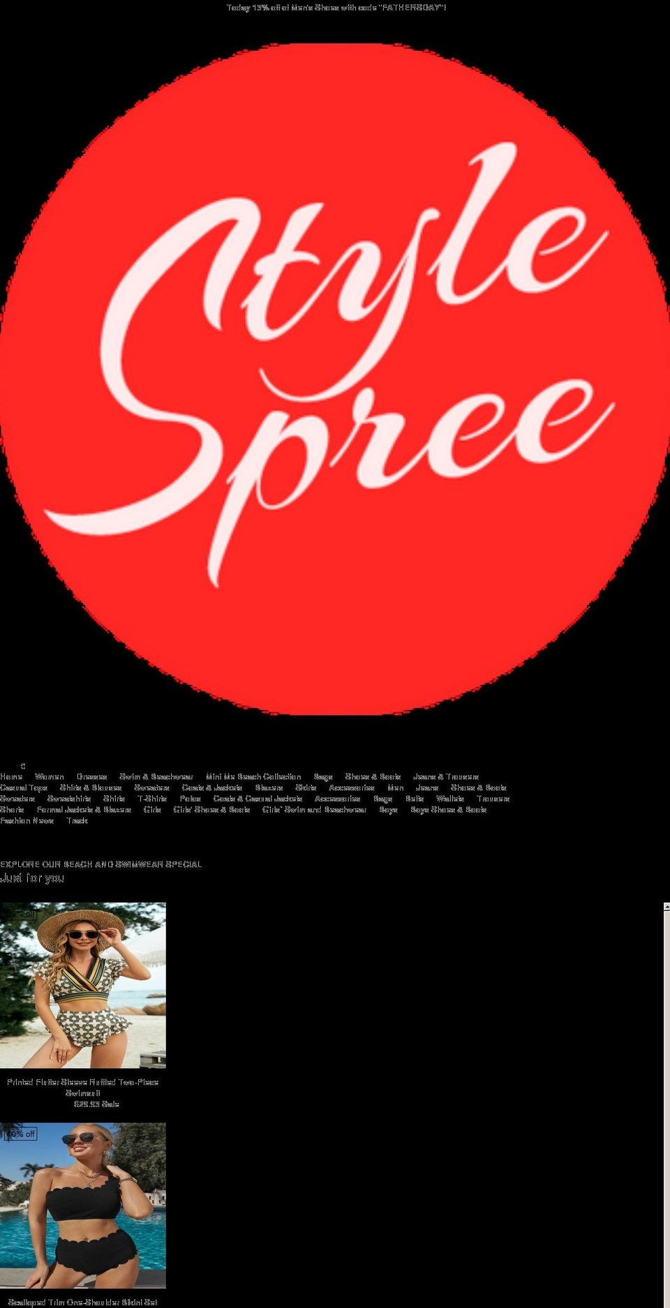 sospree.com shopify website screenshot