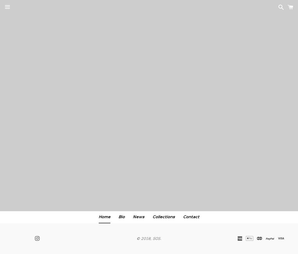 sosstevesmith.com — Shopify storefront screenshot