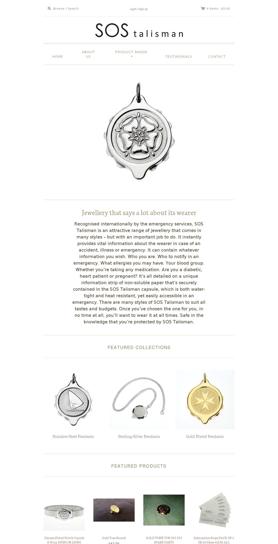 sostalisman.com — Shopify storefront screenshot