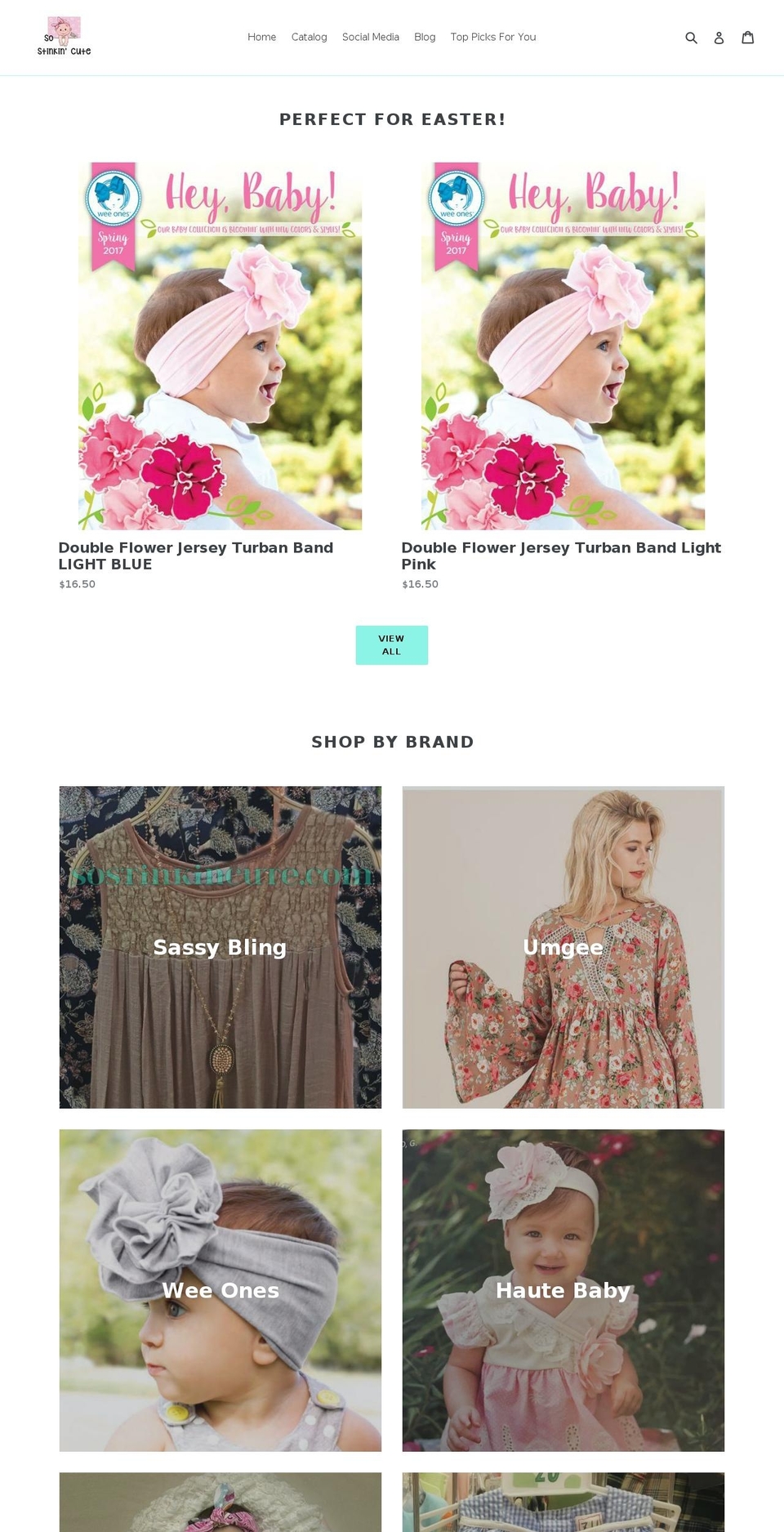 sostinkincute.com shopify website screenshot