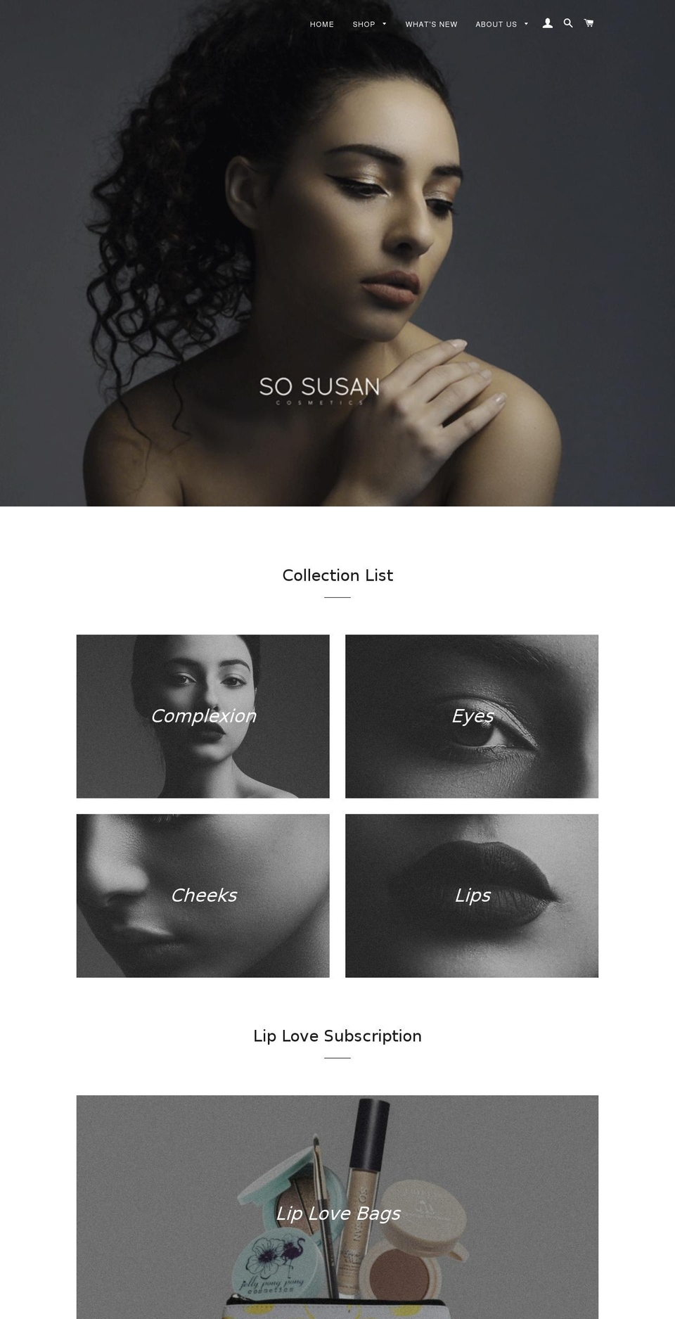 Debut Shopify theme site example sosusan.com