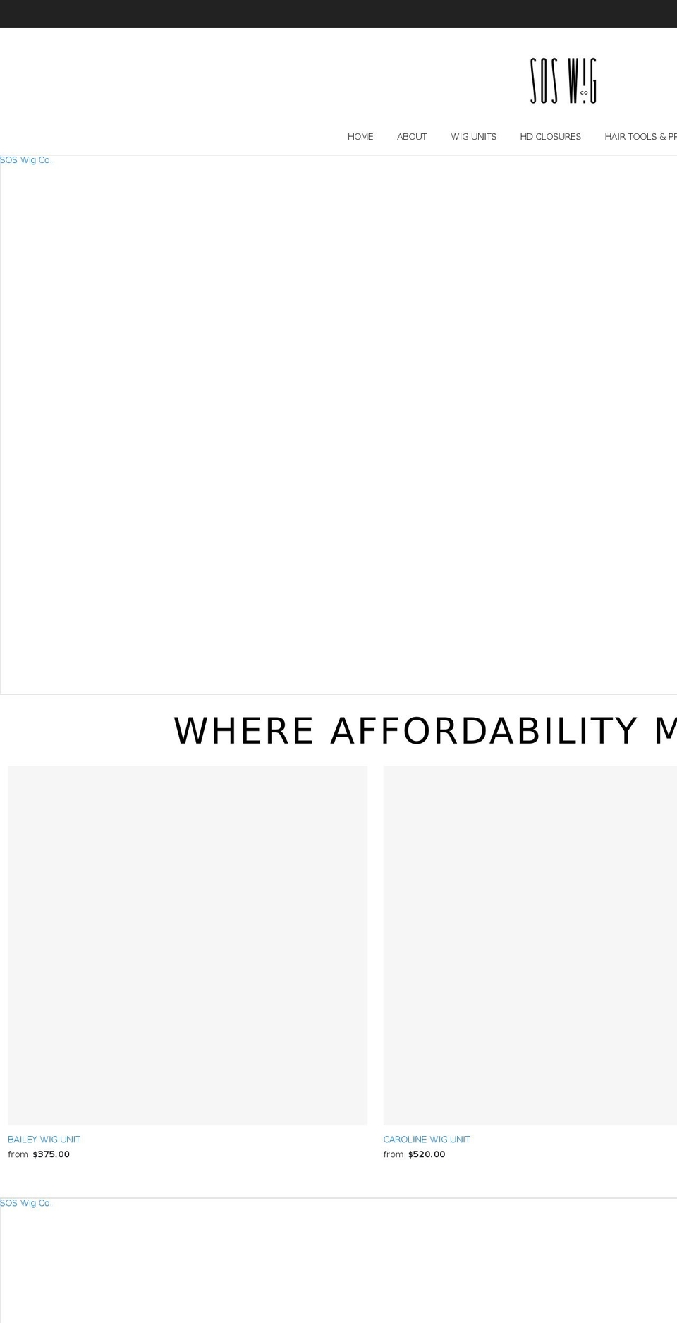 soswigco.com shopify website screenshot