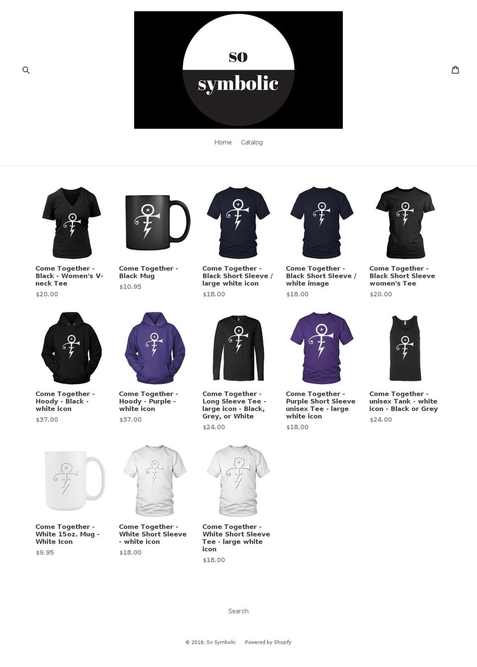 sosymbolic.com — Shopify storefront screenshot