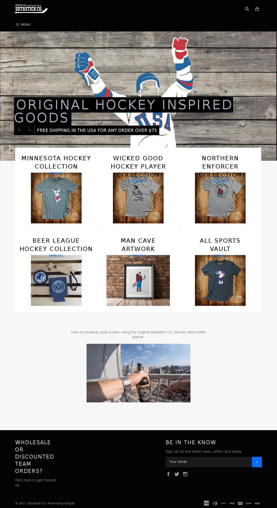 sotastickco.com shopify website screenshot