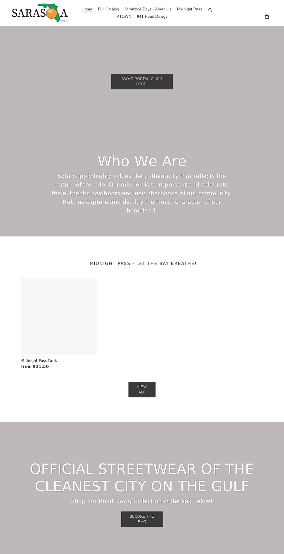 sotasupply.shop shopify website screenshot