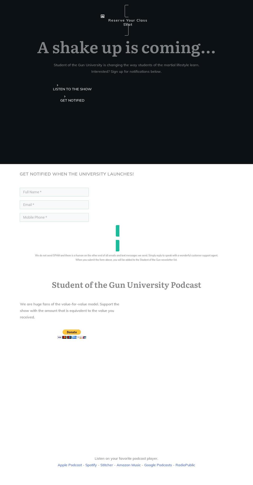 sotgu.com — Shopify storefront screenshot