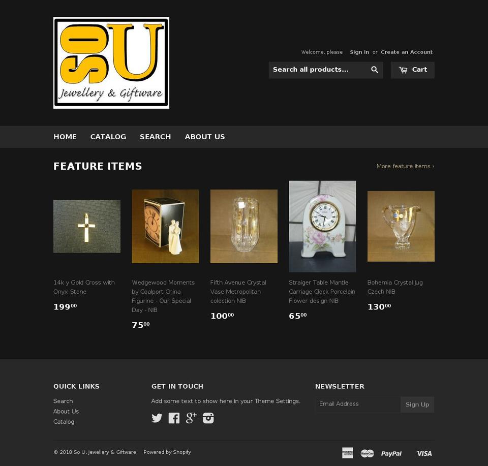 soujewellery.com shopify website screenshot