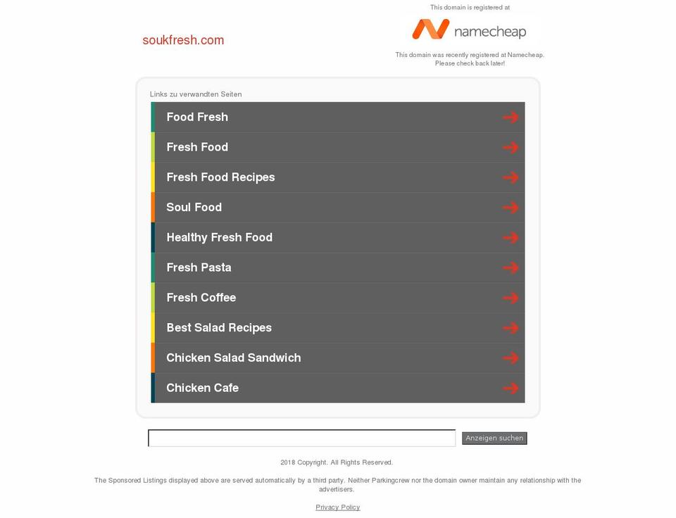 soukfresh.com shopify website screenshot