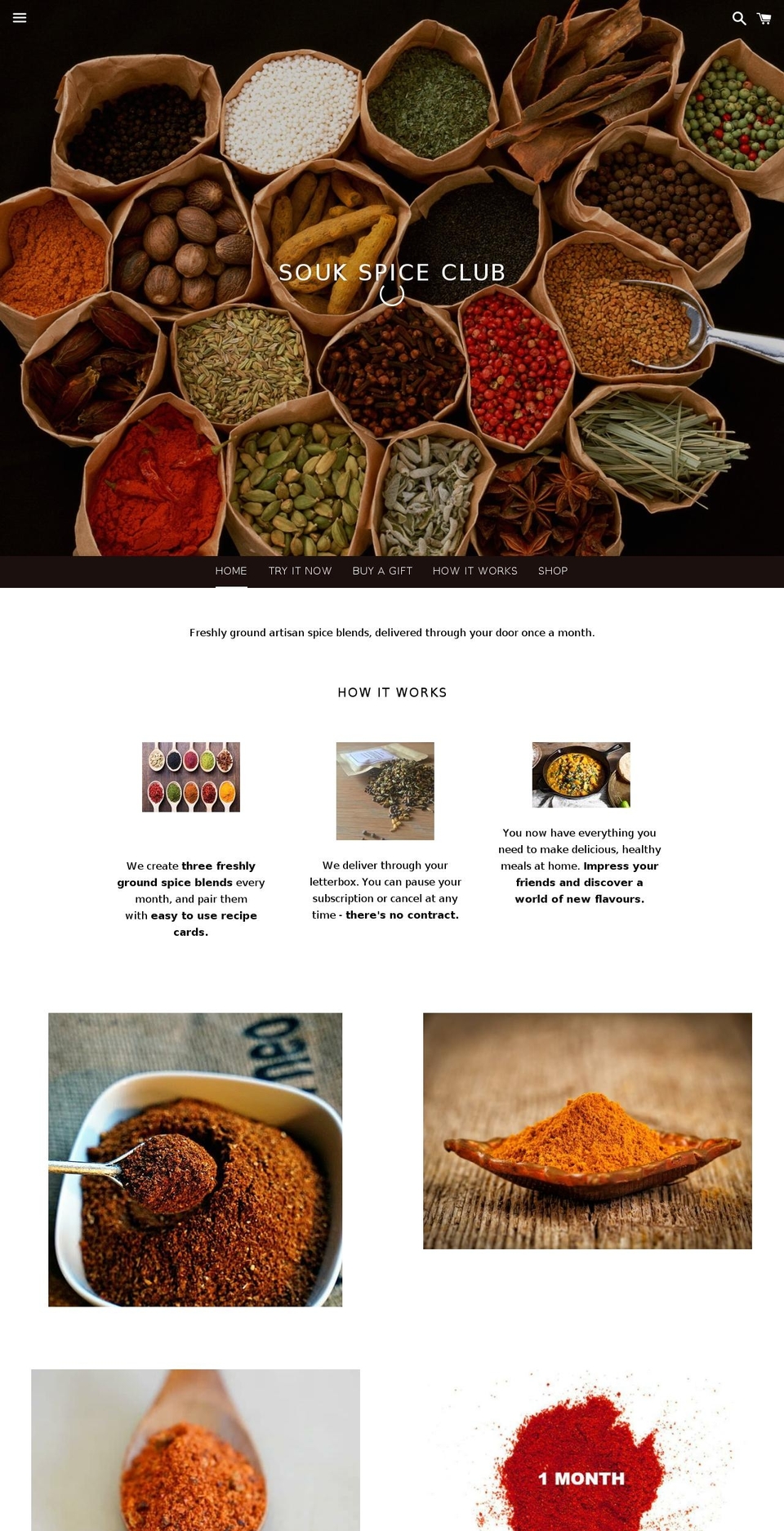 soukspices.com shopify website screenshot