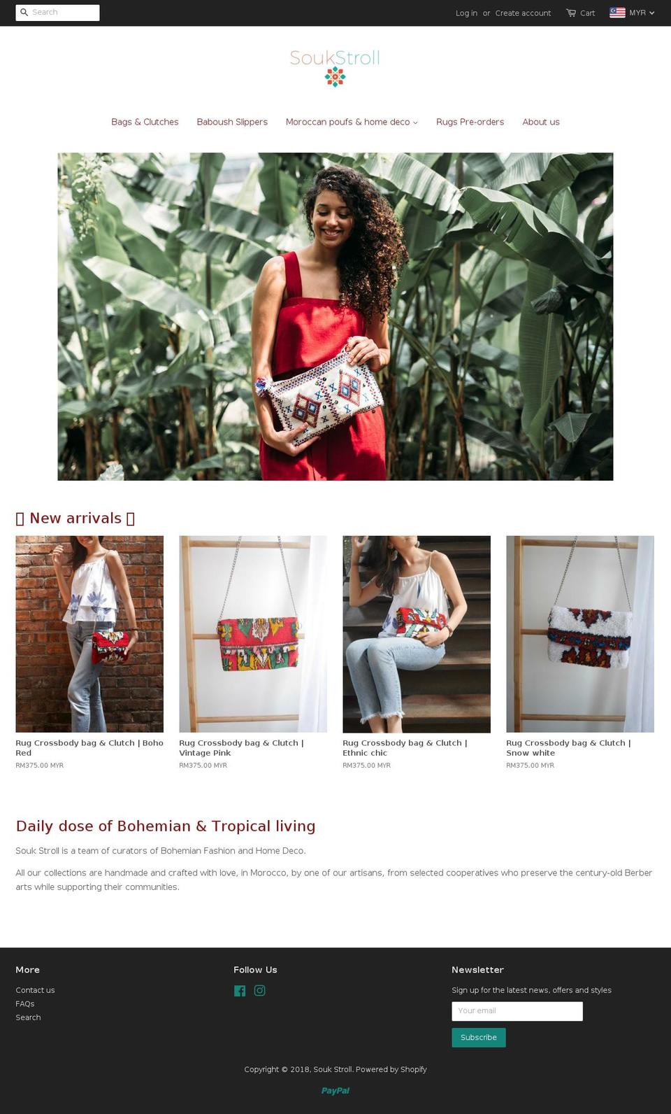 soukstroll.com — Shopify storefront screenshot