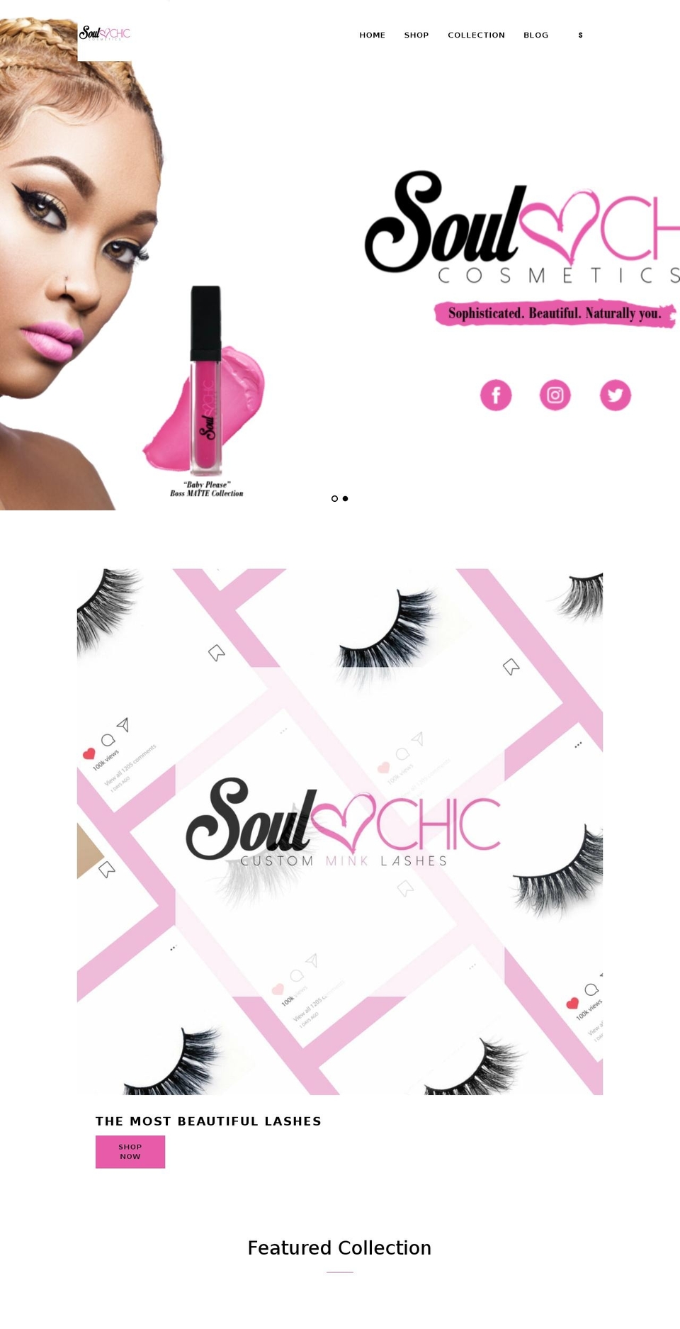 soul-chic-cosmetics.myshopify.com shopify website screenshot