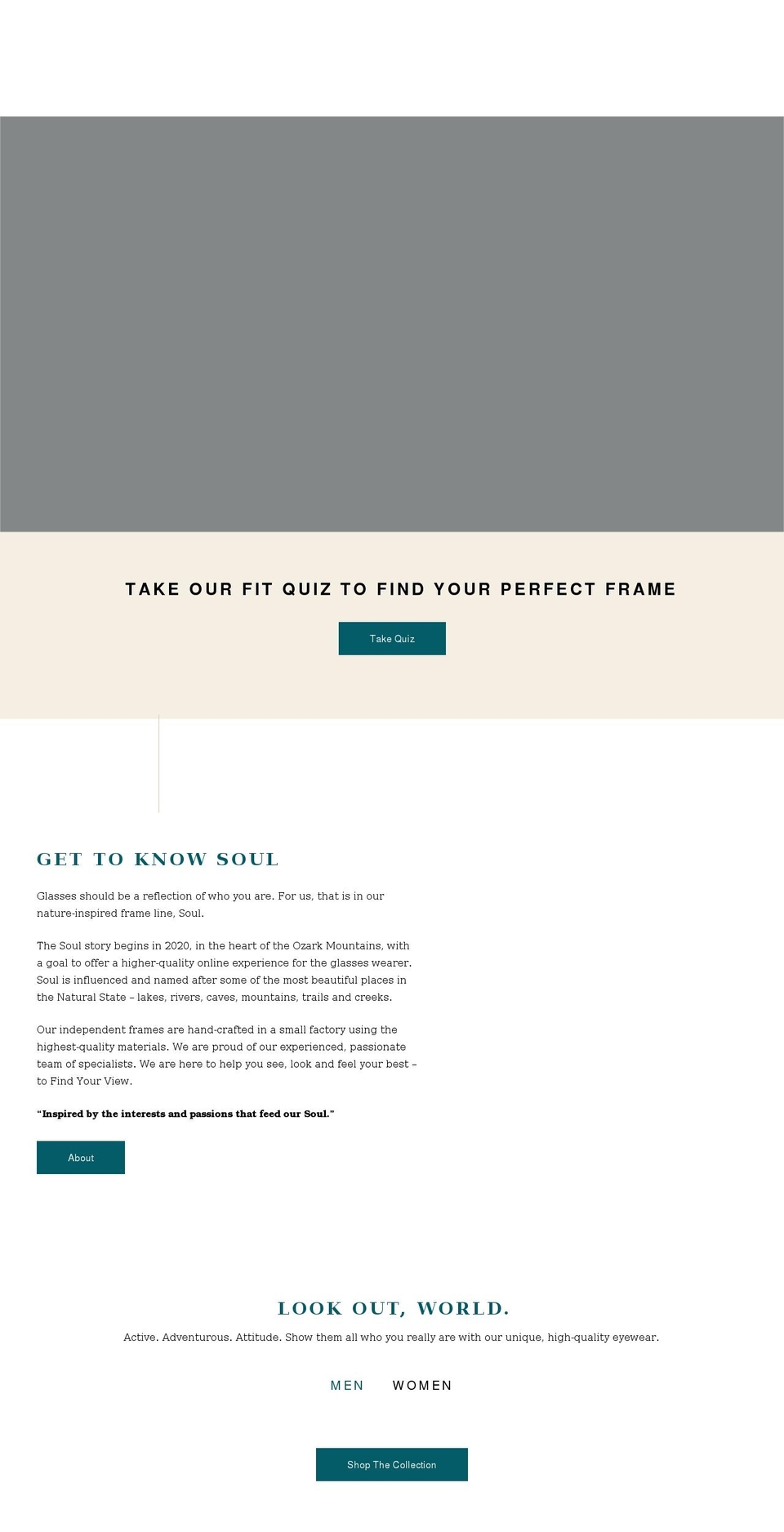 soul-eyewear.com shopify website screenshot
