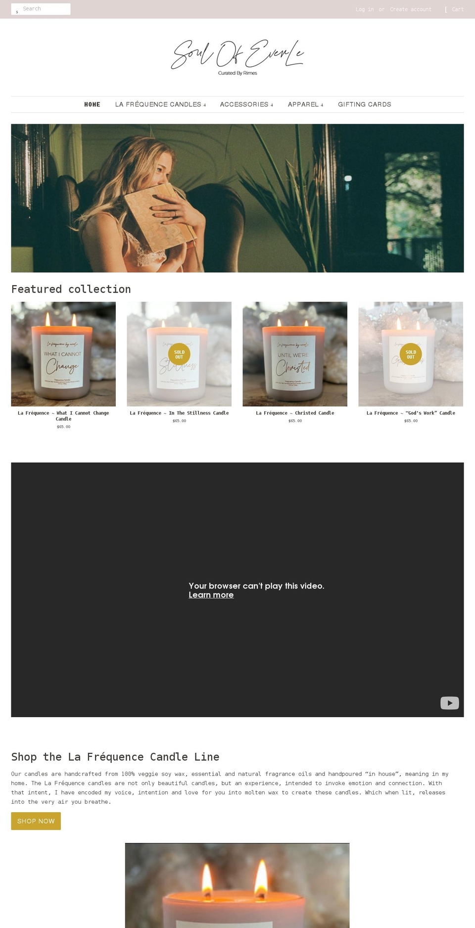 soul-of-everle.myshopify.com — Shopify storefront screenshot