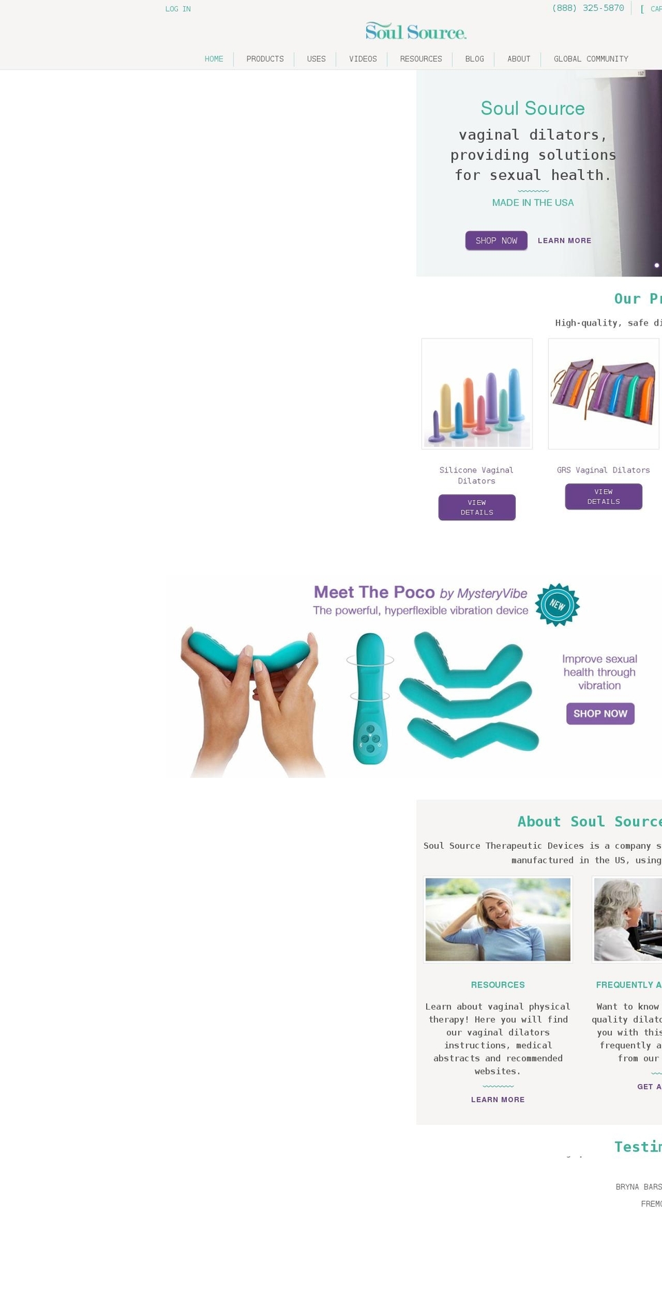 soul-source-sd.myshopify.com — Shopify storefront screenshot