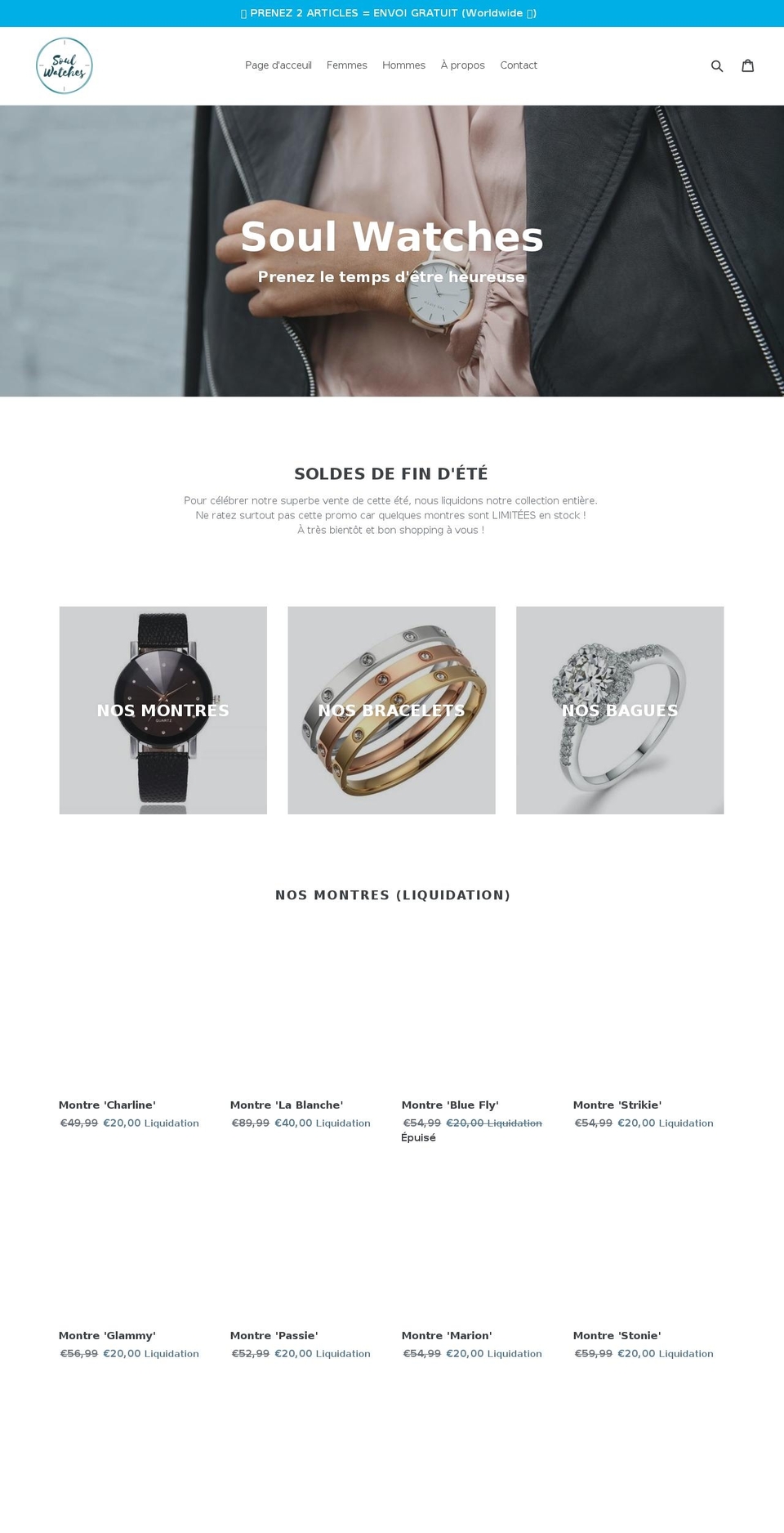 soul-watches.com — Shopify storefront screenshot