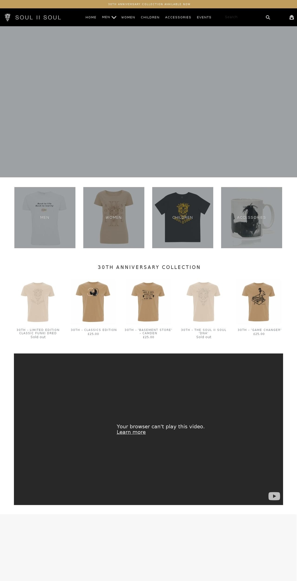soul2soulstore.com shopify website screenshot