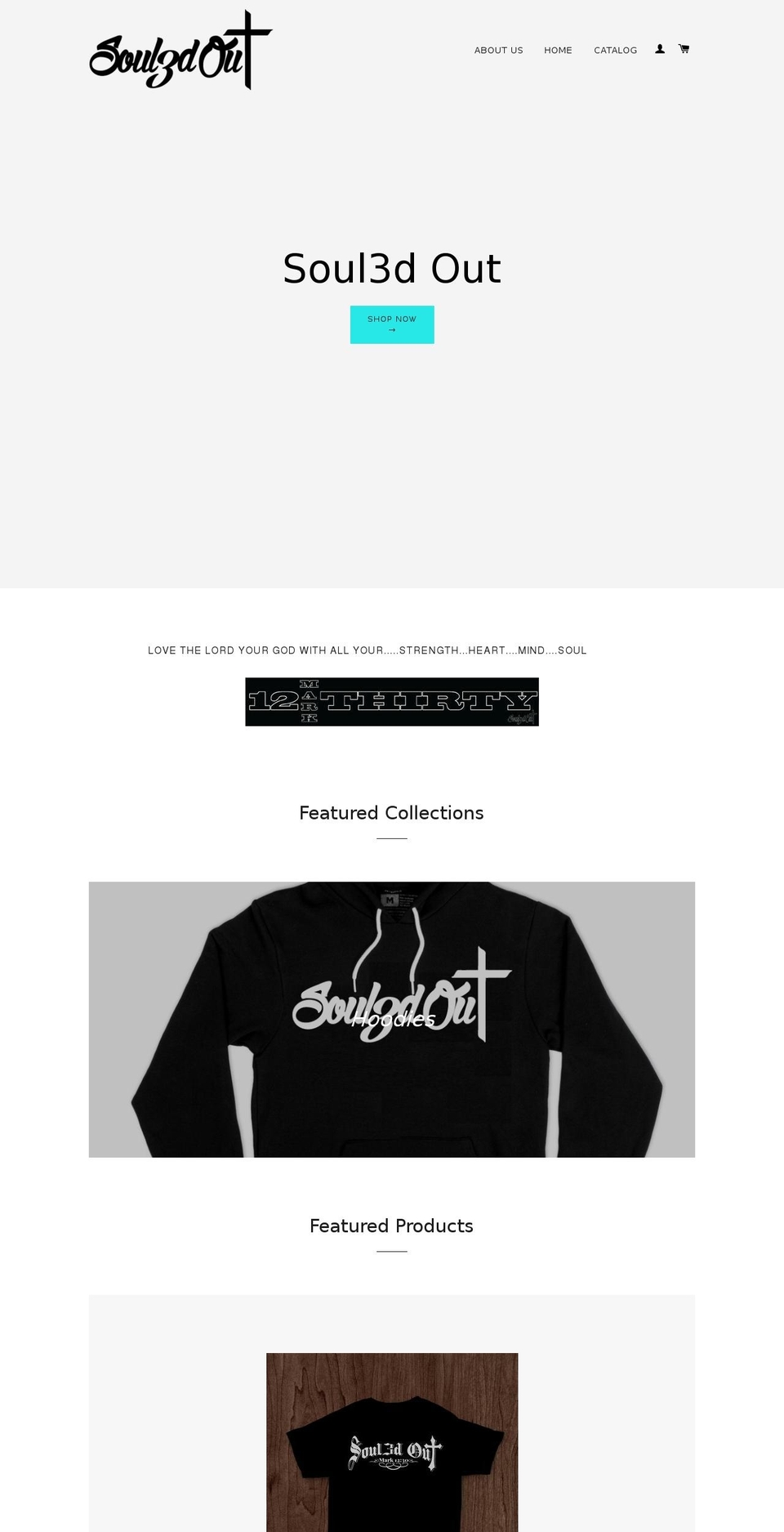 soul3dout12thirty.com shopify website screenshot